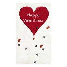 Cartes de jour de Valentines à distribuer pour des Cartes De Visite Personnelles