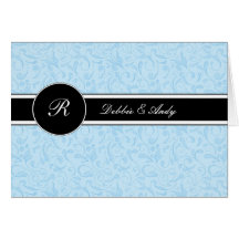 Cartes de mariage de monogramme