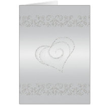 Cartes de mariage élégantes de Flourish de perle