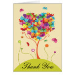 Cartes de Merci d'arbre d'arc-en-ciel