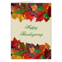 Cartes de message de bon thanksgiving
