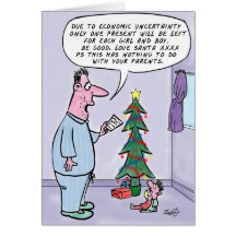 Cartes de Noël drôles : Tendre la ceinture