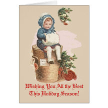 Cartes de Noël victoriennes que vous pouvez custom