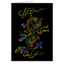 Cartes de note chinoises de blanc de dragon