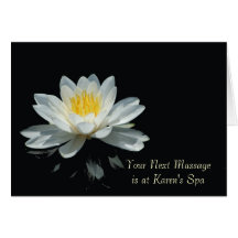 Cartes de note de flottement de fleur de Lotus