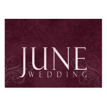 Cartes de note de mariage de juin cartes de visite professionnelles