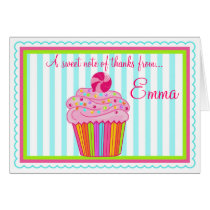Cartes de note de Merci de petit gâteau de Surpise cartes