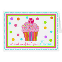Cartes de note de Merci de petit gâteau de Surpise cartes