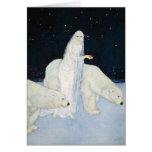 Cartes de note d'ours blanc de Noël - Edmund Dulac