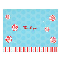 Cartes de note plates de Merci de menthe poivrée d Bristol Personnalisé