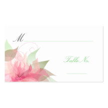 Cartes de place d'invité d'escorte de mariage modèle de carte de visite