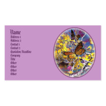 cartes de profil d'imaginaire de papillon de drago cartes de visite personnelles