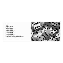 Cartes de profil personnel de matrices carte de visite