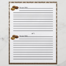 Cartes de recette de dessert de damassé de chocola tract personnalisé