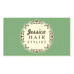 Cartes de rendez-vous de coiffeur de motif d'Aqua cartes de visite