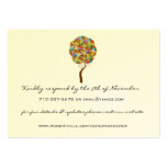 Cartes de réponse et de site Web d'arbre d'amour d Cartes De Visite Professionnelles