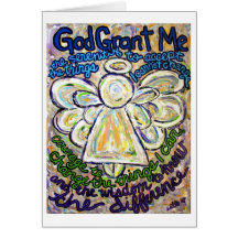 Cartes de salutation ou de note d'art d'ange de pr