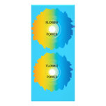 Cartes de support de flower power double carte personnalisée