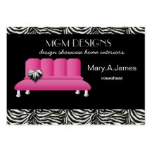 cartes de visite à la mode de décorateur intérieur cartes de visite professionnelles
