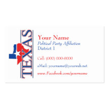 Cartes de visite américains - le Texas Modèles De Cartes De Visite