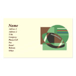 Cartes de visite Artsy du football Modèle De Carte De Visite