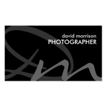 Cartes de visite audacieux de monogramme cartes de visite professionnelles
