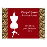 cartes de visite chics de mannequin de couturière modèles de cartes de visite