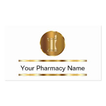 Cartes de visite chics de pharmacie cartes de visite professionnelles