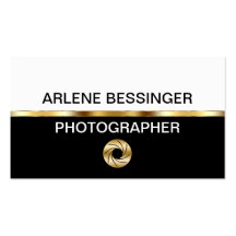 Cartes de visite chics de photographe cartes de visite professionnelles