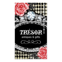 Cartes de visite chics minables à motifs de losang cartes de visite professionnelles