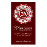 Cartes de visite d'âge de passion de l'OM de yoga  Cartes De Visite Personnelles
