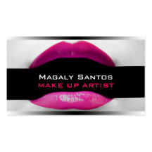 Cartes de visite d'artiste de maquillage cartes de visite personnelles