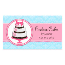 Cartes de visite de boulangerie de gâteau de coutu modèle de carte de visite