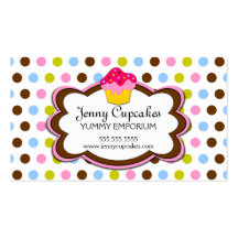 Cartes de visite de boulangerie de petit gâteau modèles de cartes de visite