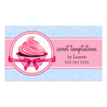 Cartes de visite de boulangerie de petit gâteau de cartes de visite professionnelles