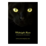 Cartes de visite de chat noir carte de visite