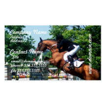 Cartes de visite de cheval de Grand prix Modèles De Cartes De Visite
