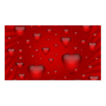 Cartes de visite de coeur de Valentine Cartes De Visite Personnelles