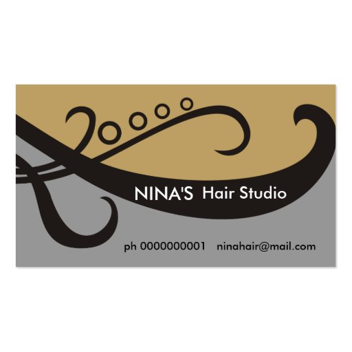 Cartes de visite de coiffeur/styliste en coiffure cartes de visite personnelles