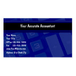 Cartes de visite de comptabilité modèle de carte de visite