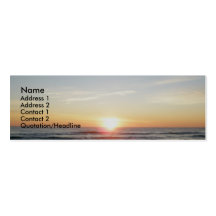 Cartes de visite de coucher du soleil d'IBSP Cartes De Visite Professionnelles