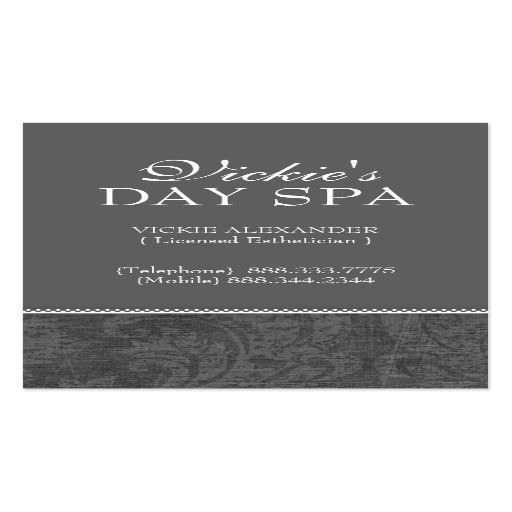 Cartes de visite de damassé modèles de cartes de visite
