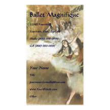 Cartes de visite de DANSE ou de BALLET Cartes De Visite Professionnelles