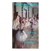 Cartes de visite de DANSE ou de BALLET Modèle De Carte De Visite