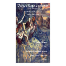 Cartes de visite de DANSE ou de BALLET Cartes De Visite Personnelles