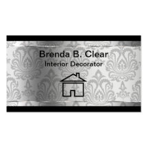 Cartes de visite de décorateur intérieur cartes de visite personnelles