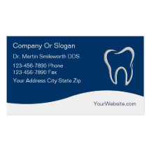 Cartes de visite de dentiste modèles de cartes de visite