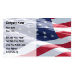 Cartes de visite de drapeau américain carte de visite