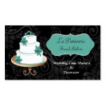 cartes de visite de fabricants de gâteau de mariag cartes de visite personnelles