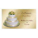 cartes de visite de fabricants de gâteau de mariag modèles de cartes de visite